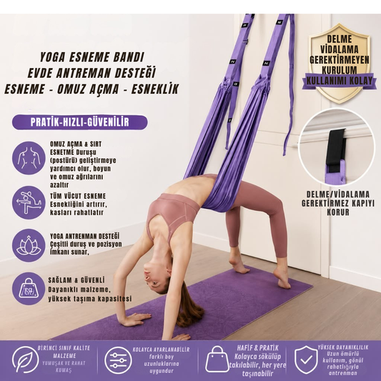 Stüdyo Kalitesinde Profesyonel Yoga Esneme Bandı
